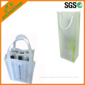 printed resuable 6 bottle wine tote bag